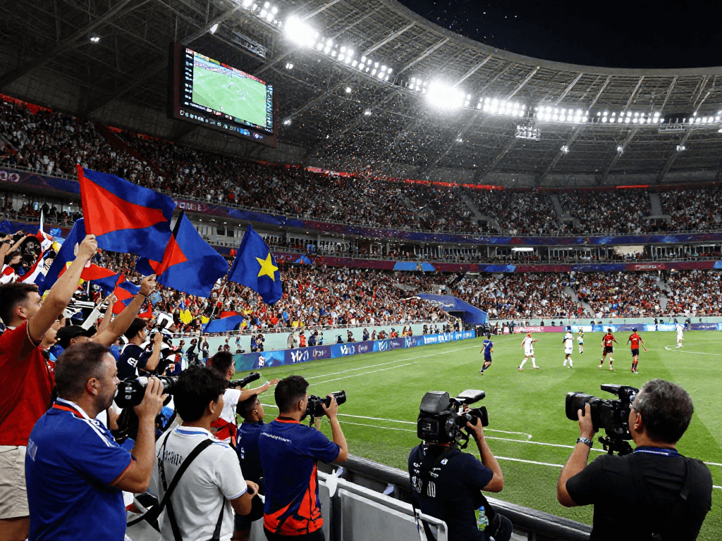 Người hâm mộ Jin88 cổ vũ cuồng nhiệt trong trận đấu World Cup 2026.