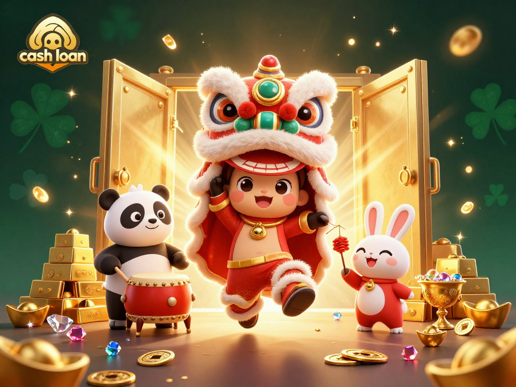Experience the thrill of cash loan betting with a vibrant casino-themed 3D illustration.
