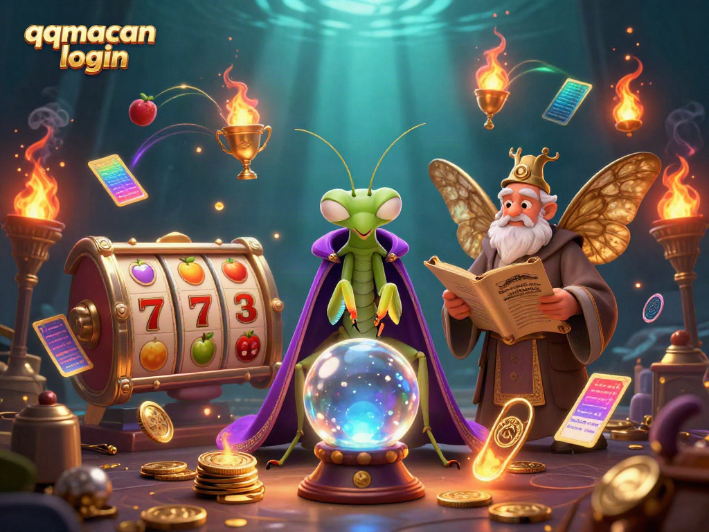 Engage in fantastical luck with qqmacan login featuring unique characters and vibrant casino elements