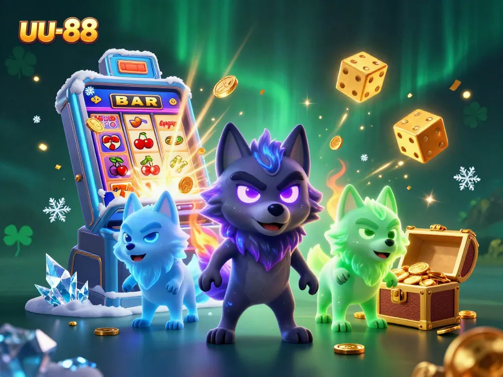 Spin jackpots and win with uu-88 in an immersive casino adventure illustration.