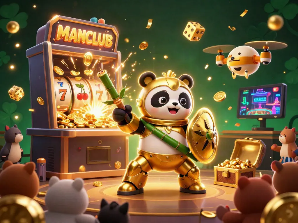 Engage with MANCLUB in an exhilarating casino scene bursting with wins and vibrant energy.