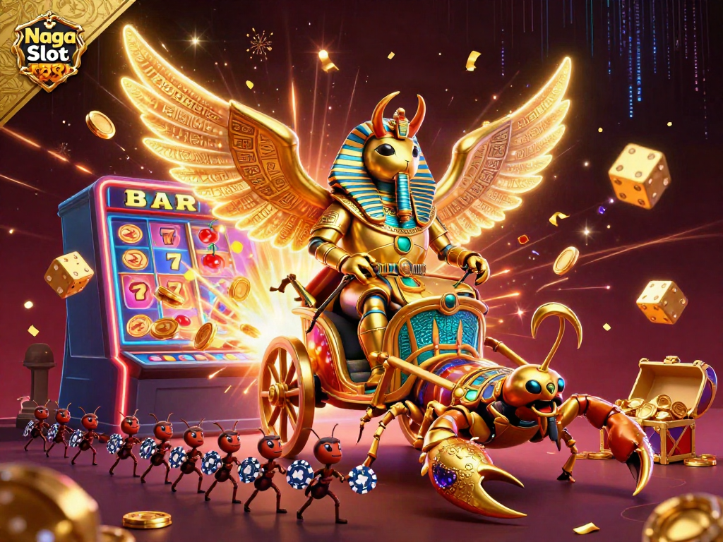 Naga Slot 88: Experience the thrilling jackpot action with vibrant symbols and captivating characters.