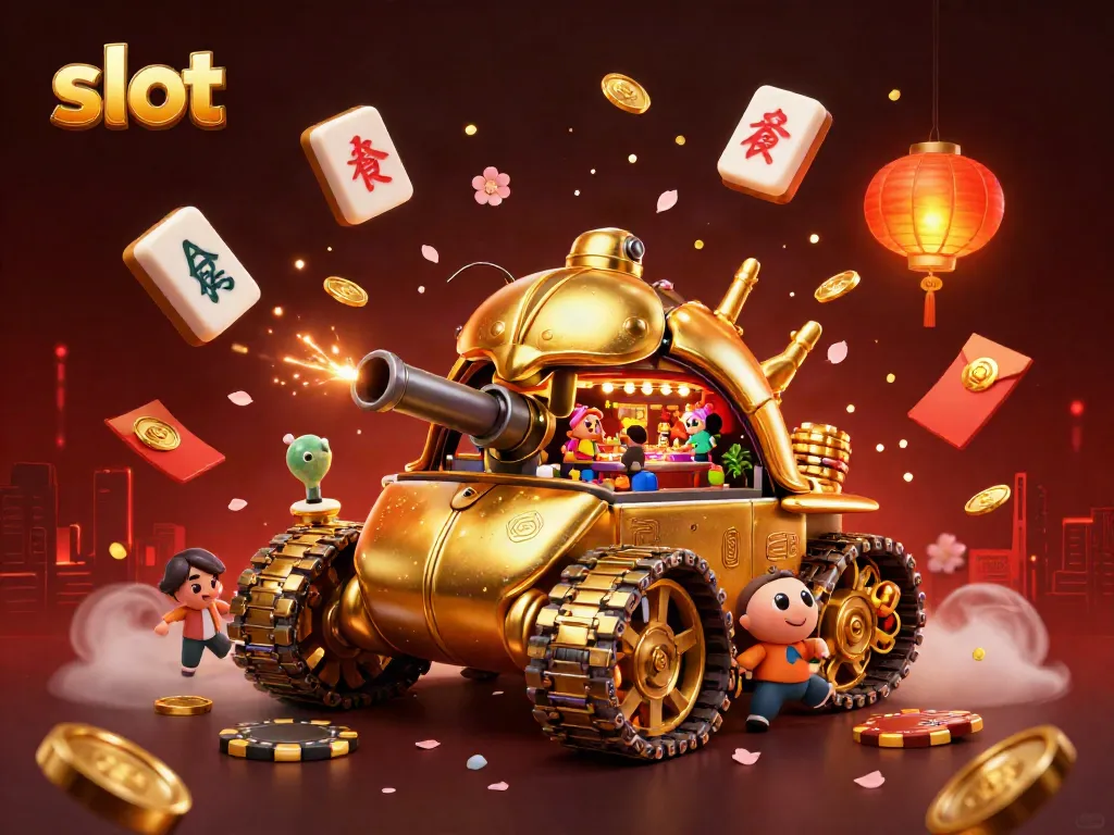 Exciting slot gameplay in a colorful casino scene featuring unique gaming elements.