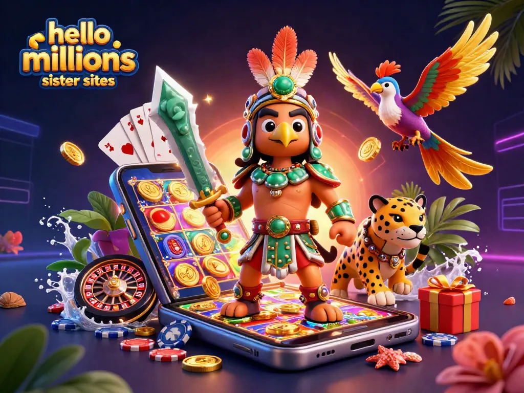 Play thrilling games at hello millions sister sites with exciting slots and prizes galore.